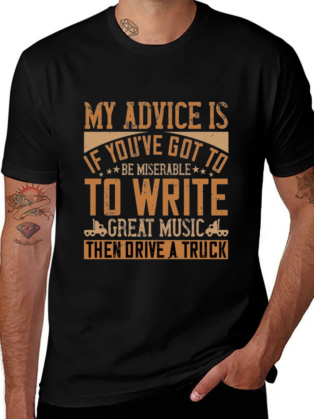 Truck Driver Humor Graphic Tee