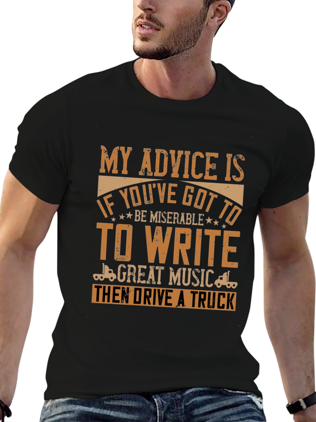 Truck Driver Humor Graphic Tee
