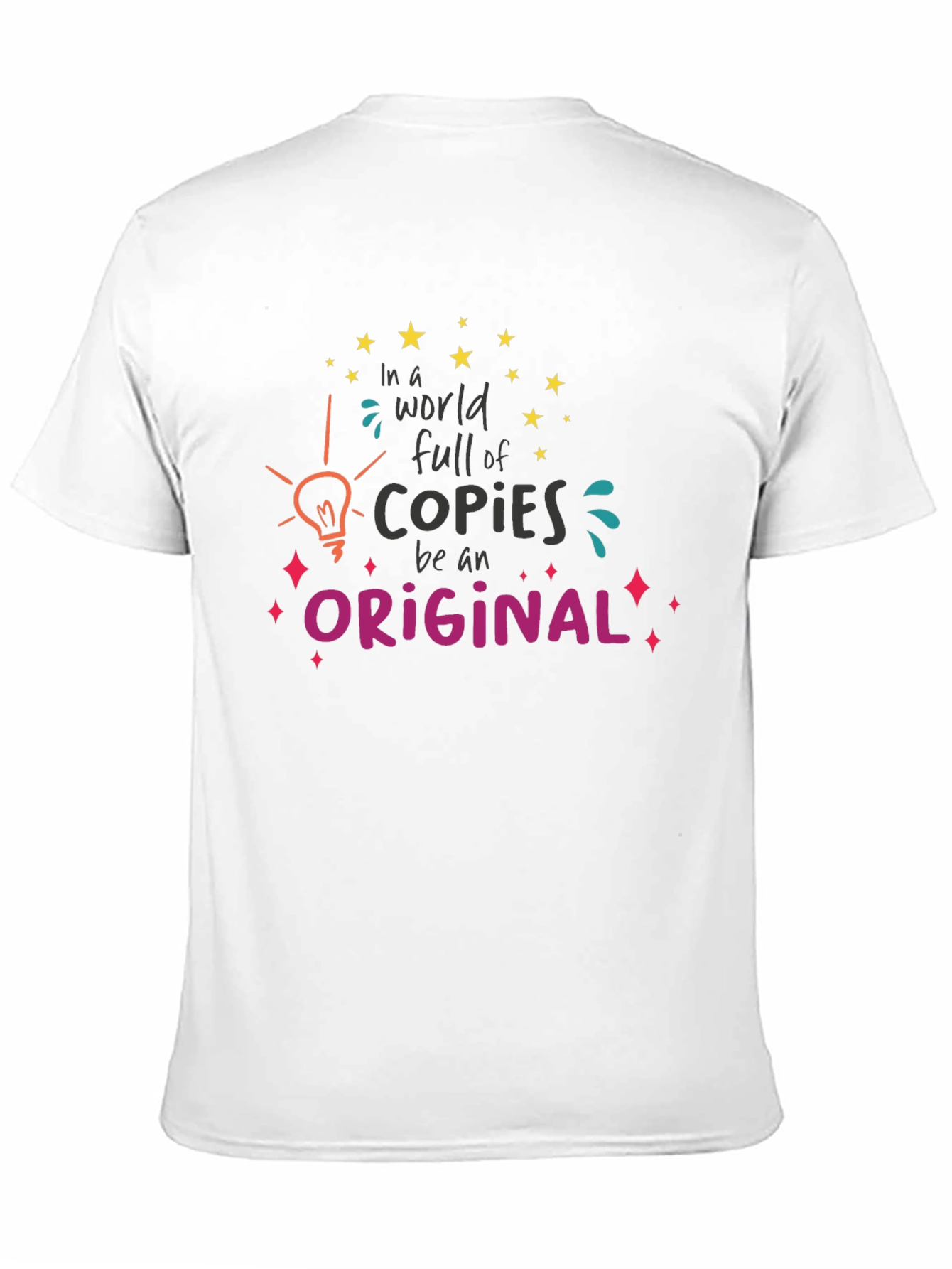 Original Graphic Tee: Black Cotton Blend