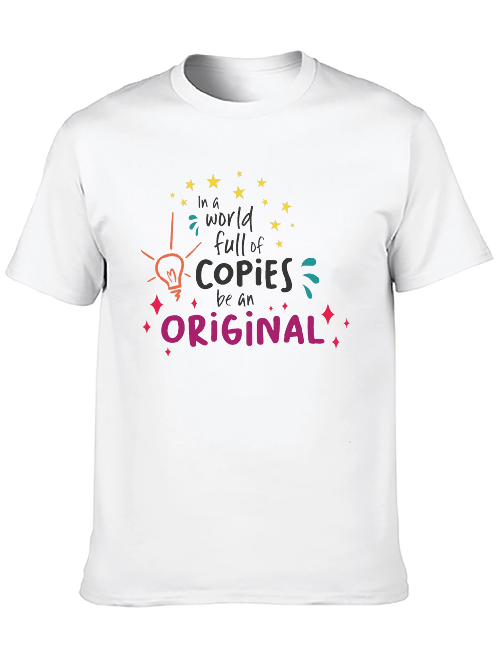 Original Graphic Tee: Black Cotton Blend