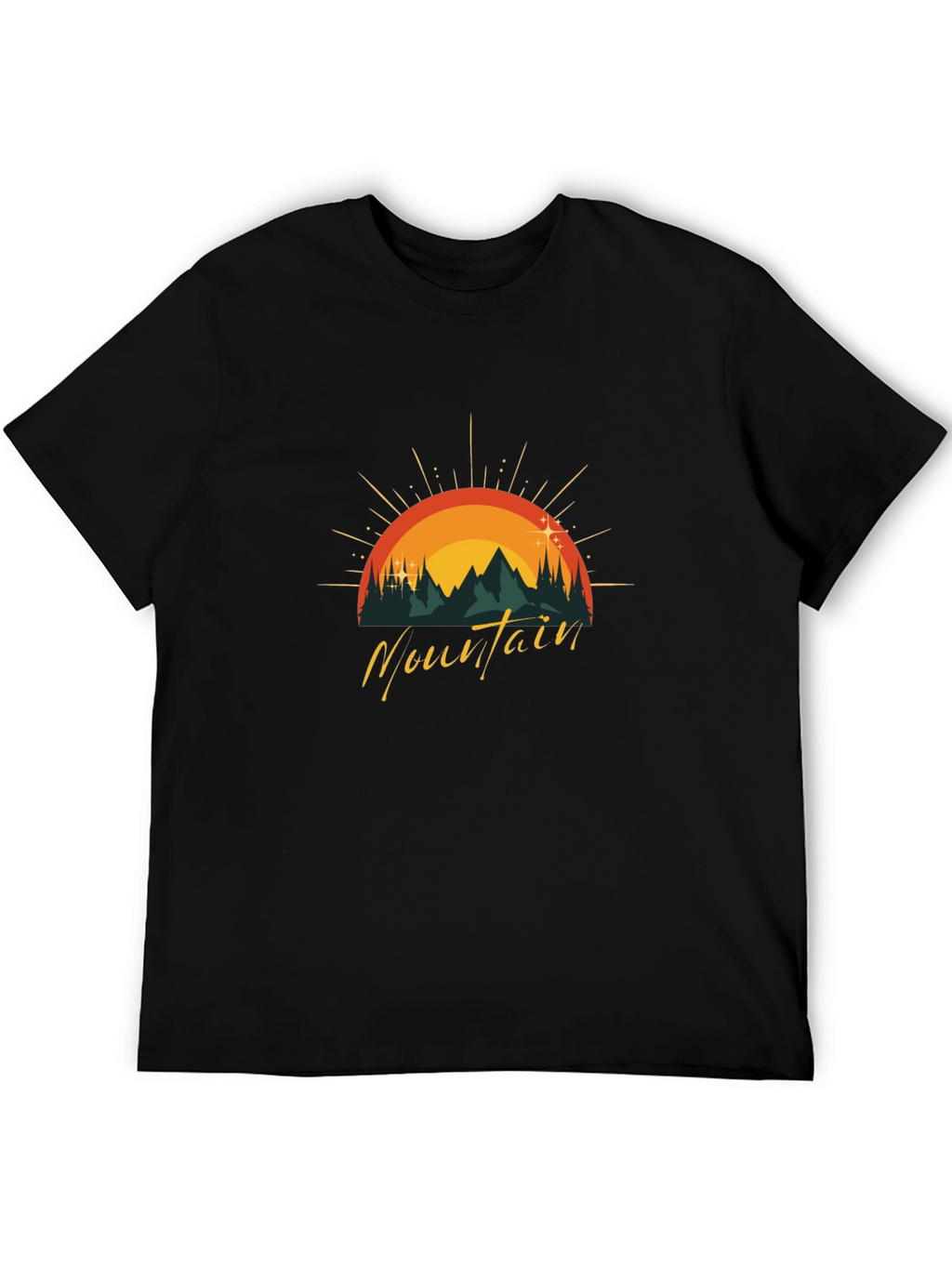 Mountain Graphic Tee - Black
