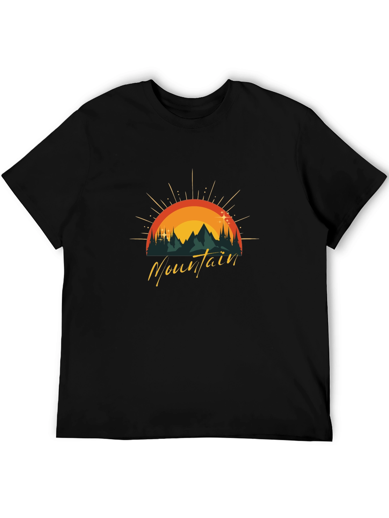 Mountain Graphic Tee - Black