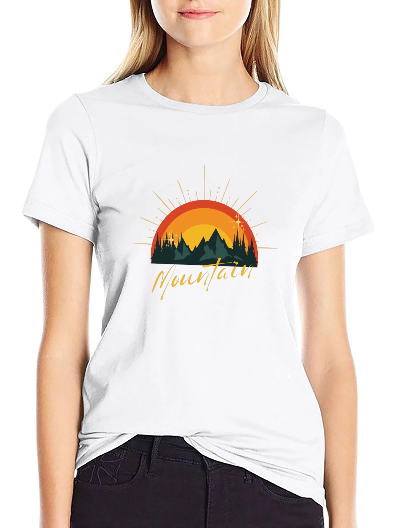 Mountain Graphic Tee - Black
