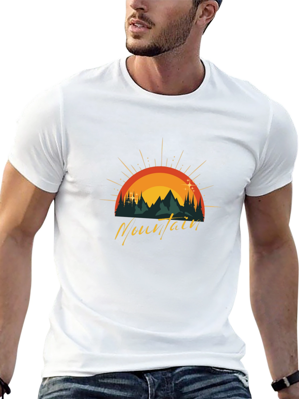 Mountain Graphic Tee - Black