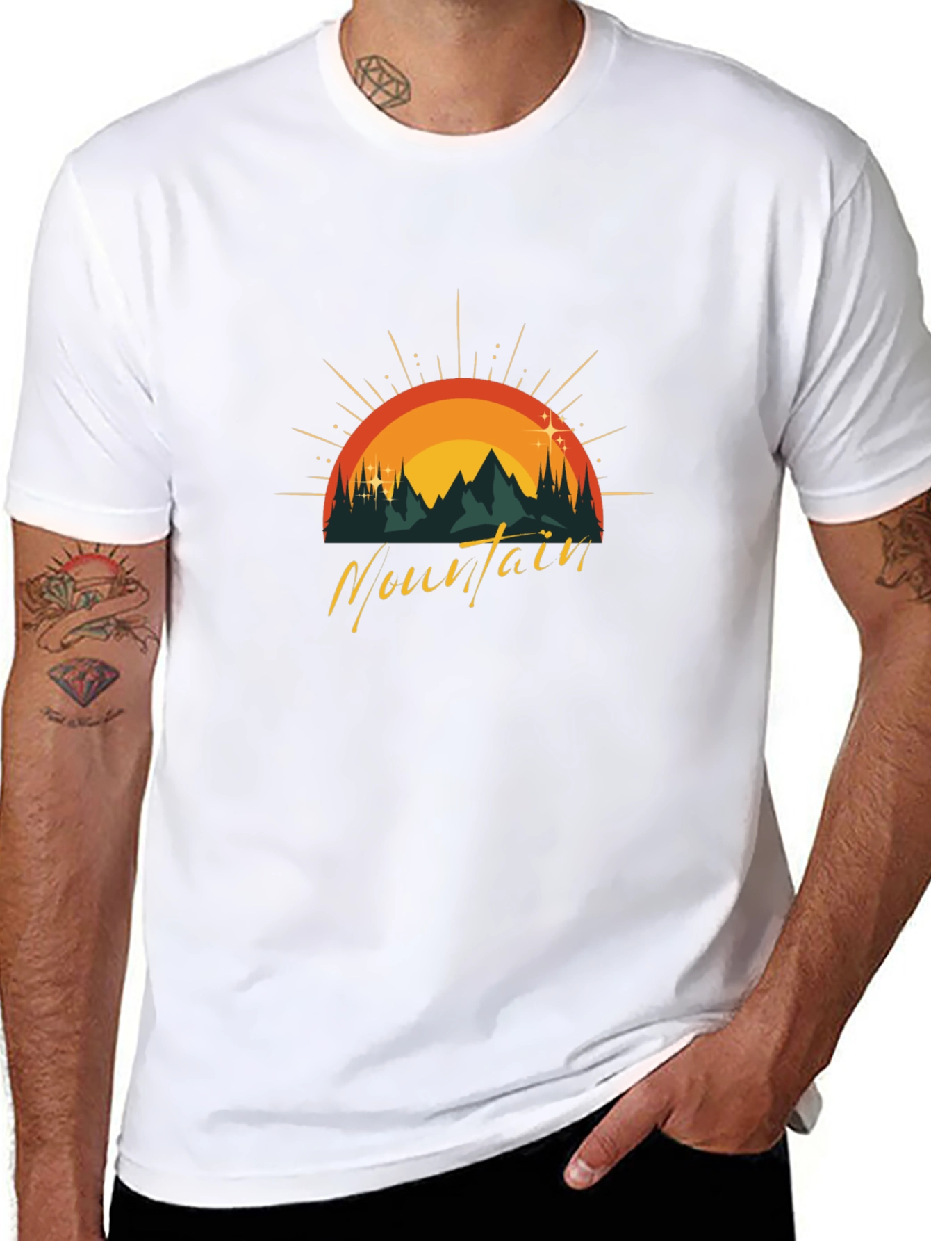 Mountain Graphic Tee - Black