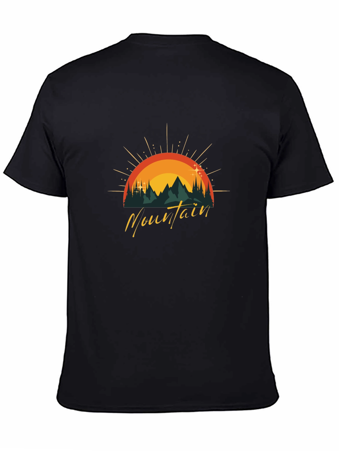 Mountain Graphic Tee - Black