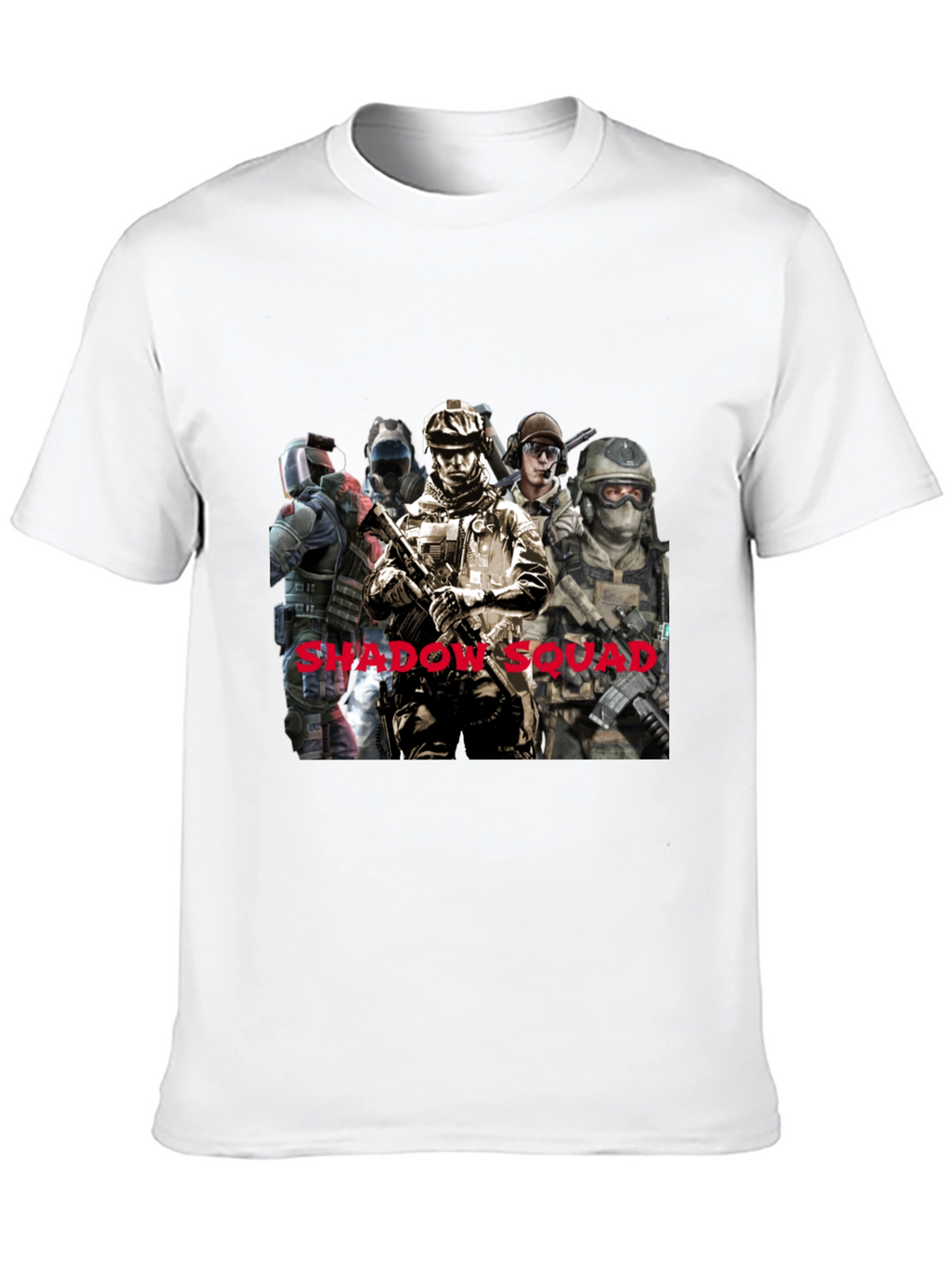 Shadow Squad Graphic T-Shirt Black Cotton Tee