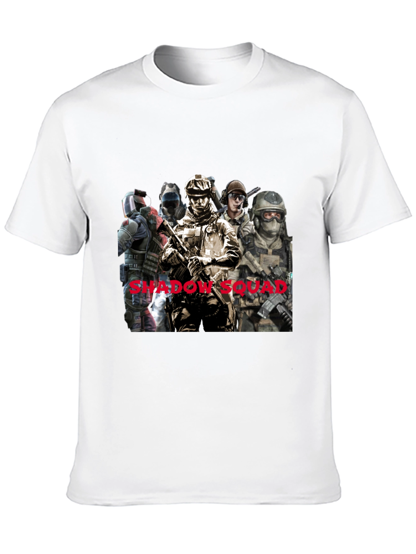 Shadow Squad Graphic T-Shirt Black Cotton Tee