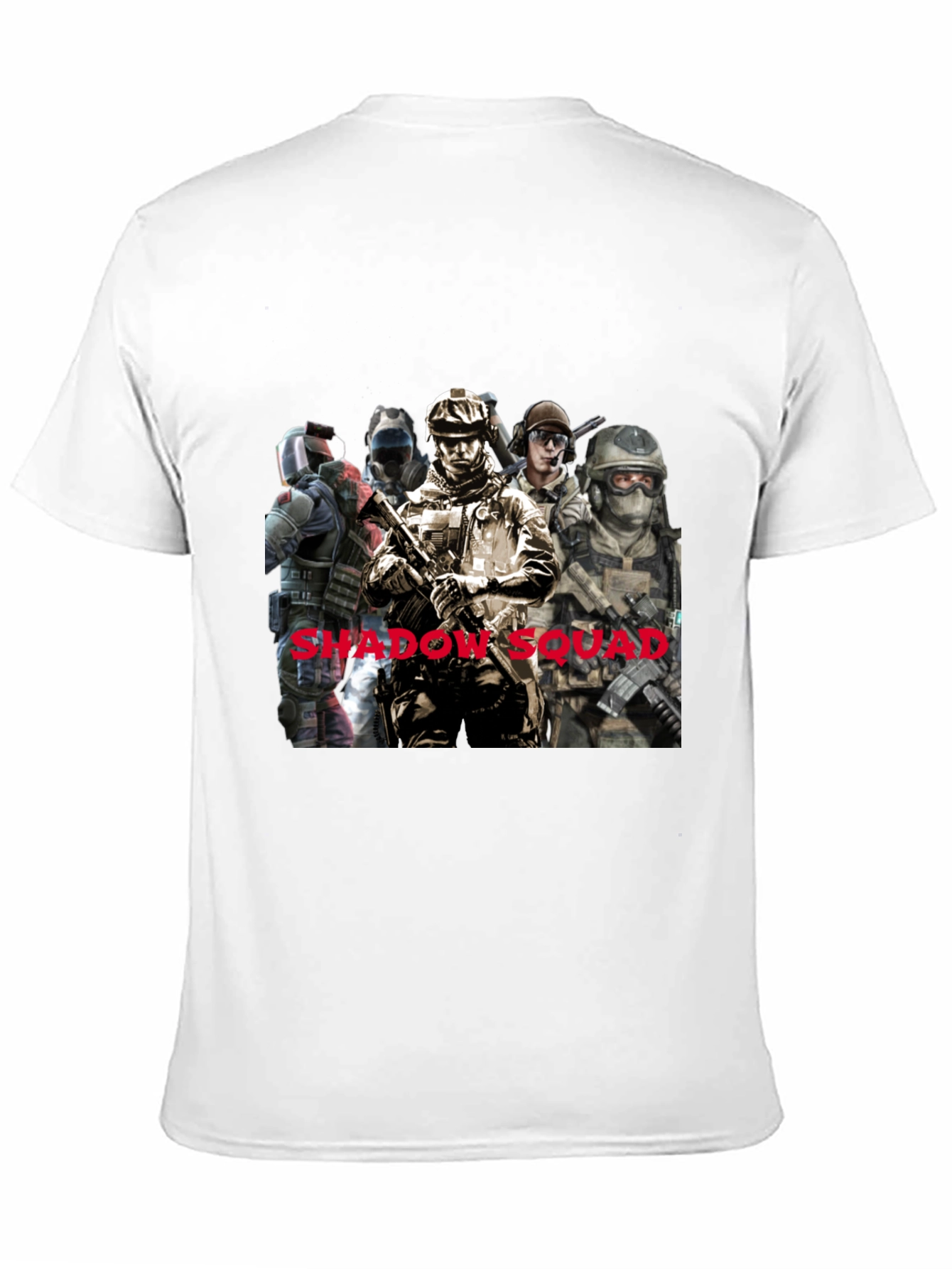 Shadow Squad Graphic T-Shirt Black Cotton Tee