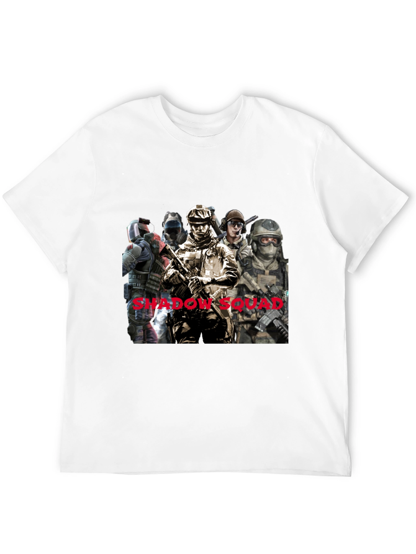 Shadow Squad Graphic T-Shirt Black Cotton Tee