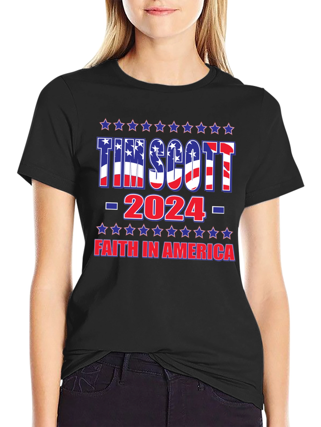 Tim Scott 2024 Patriotic Graphic Tee