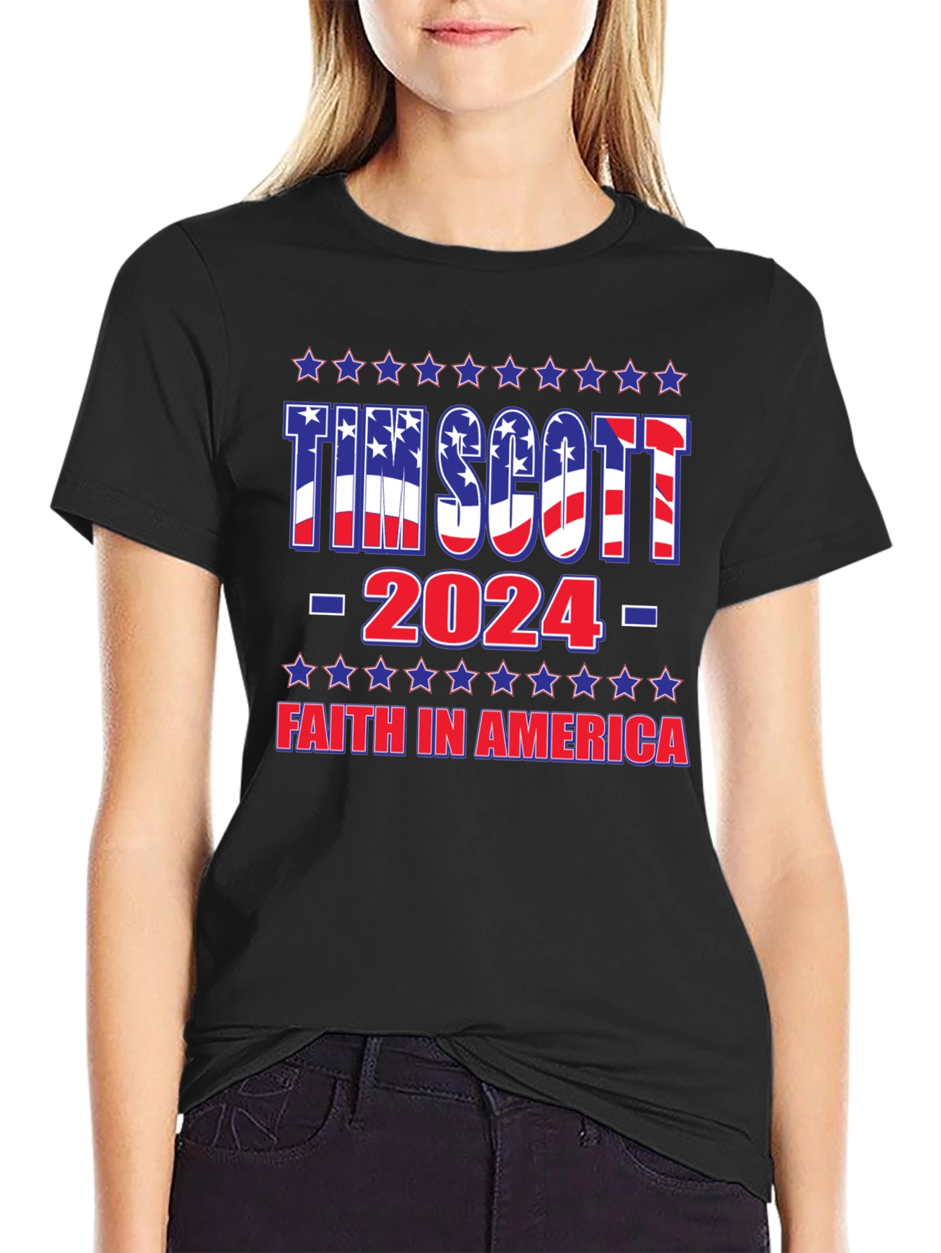 Tim Scott 2024 Patriotic Graphic Tee
