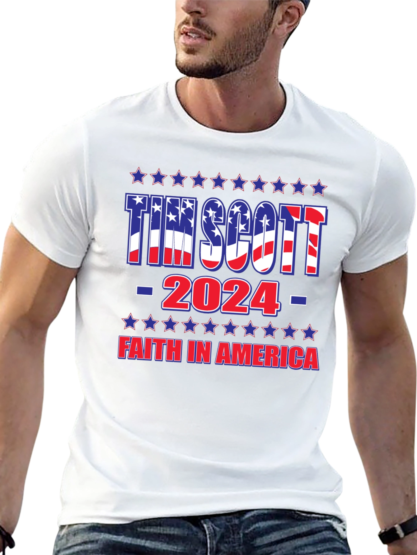 Tim Scott 2024 Patriotic Graphic Tee