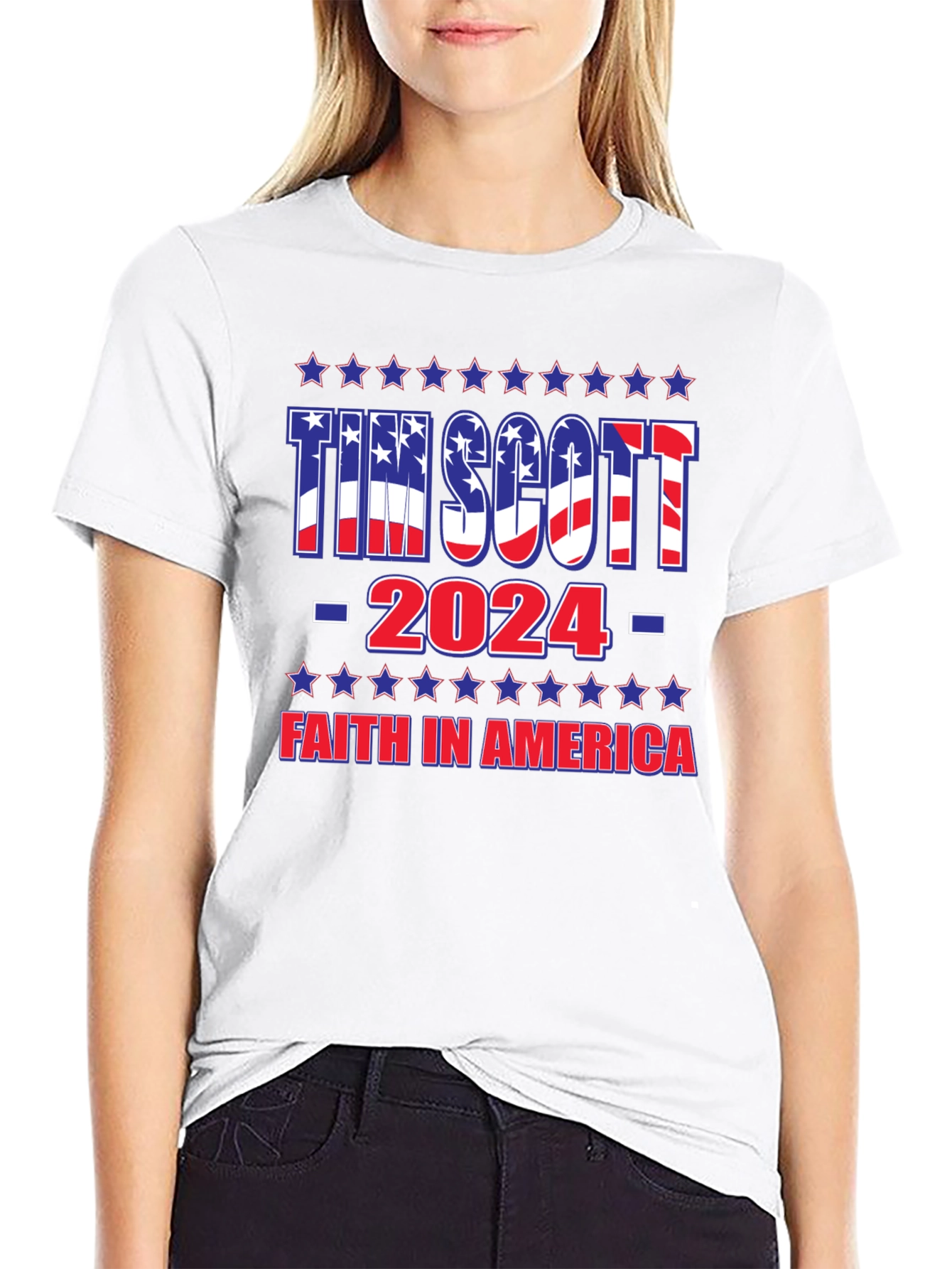Tim Scott 2024 Patriotic Graphic Tee