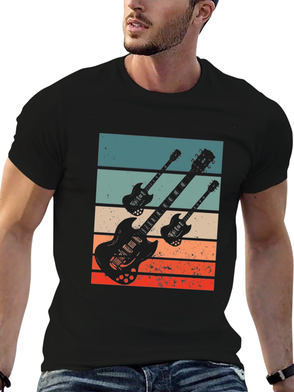 Retro Guitar T-Shirt