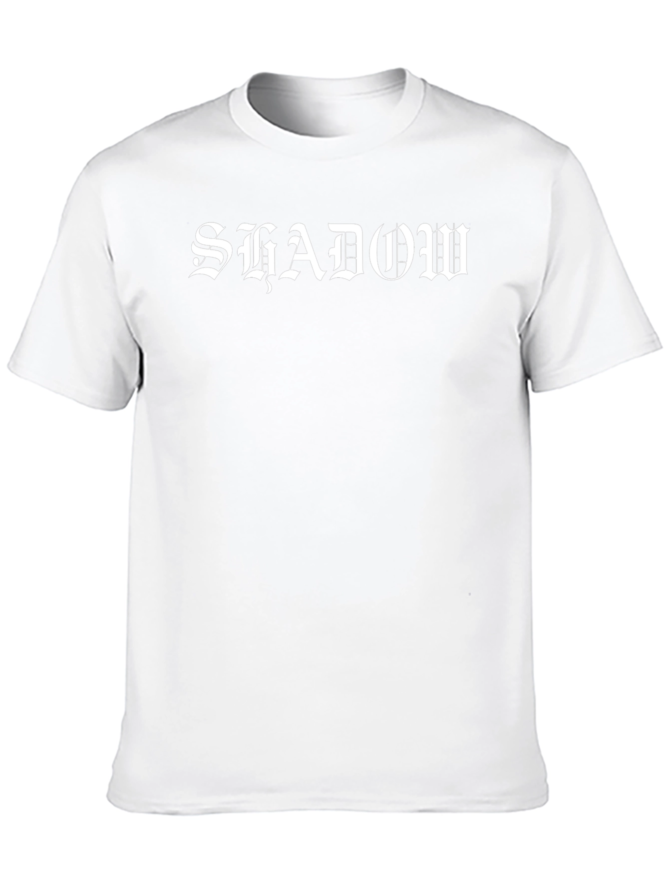 Shadow Print Black T-Shirt