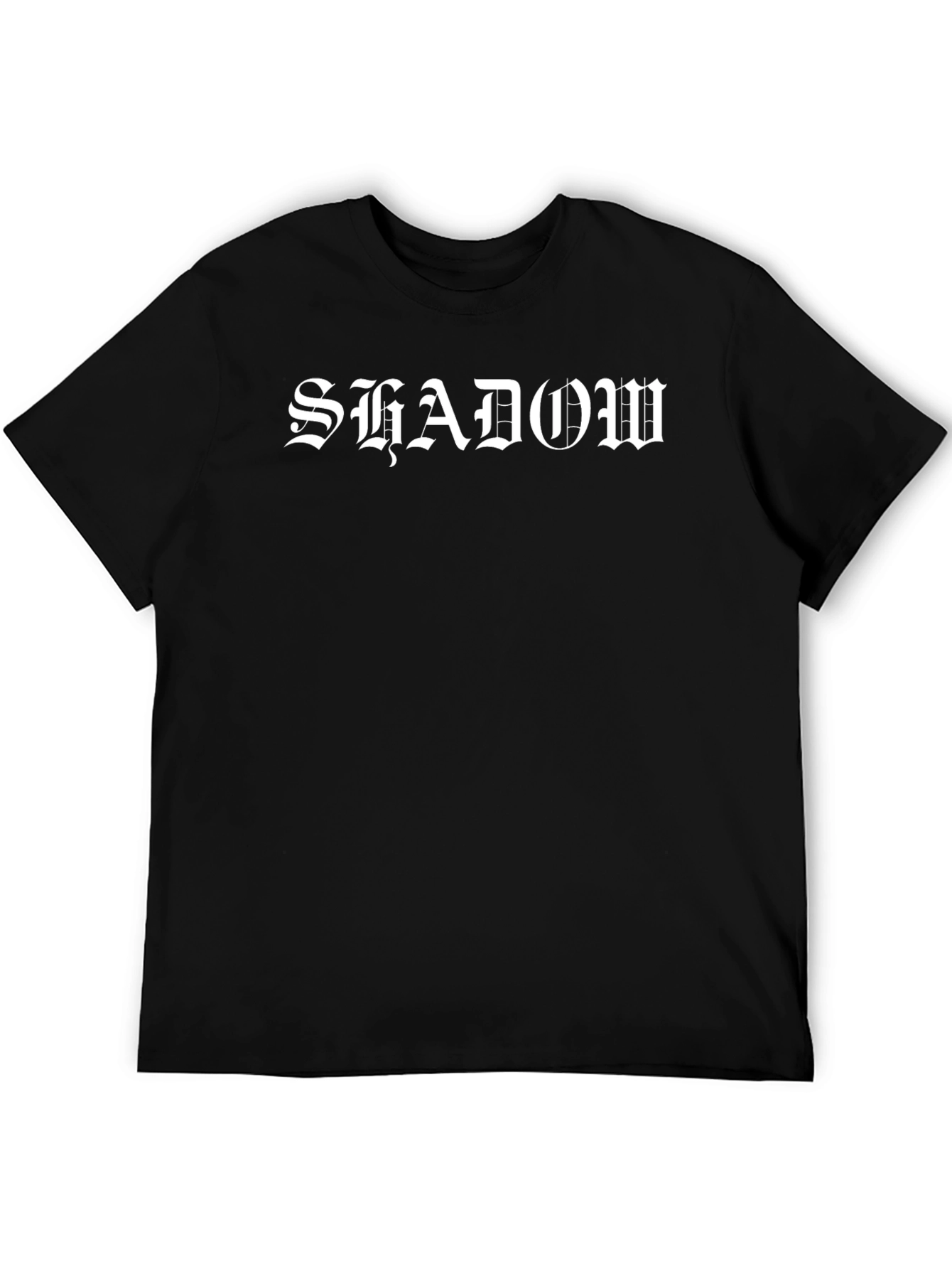 Shadow Print Black T-Shirt