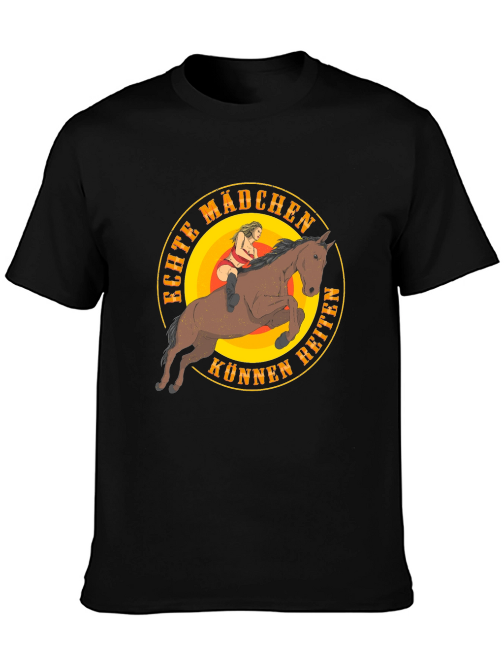 Echte Mädchen Können Reiten Graphic T-Shirt