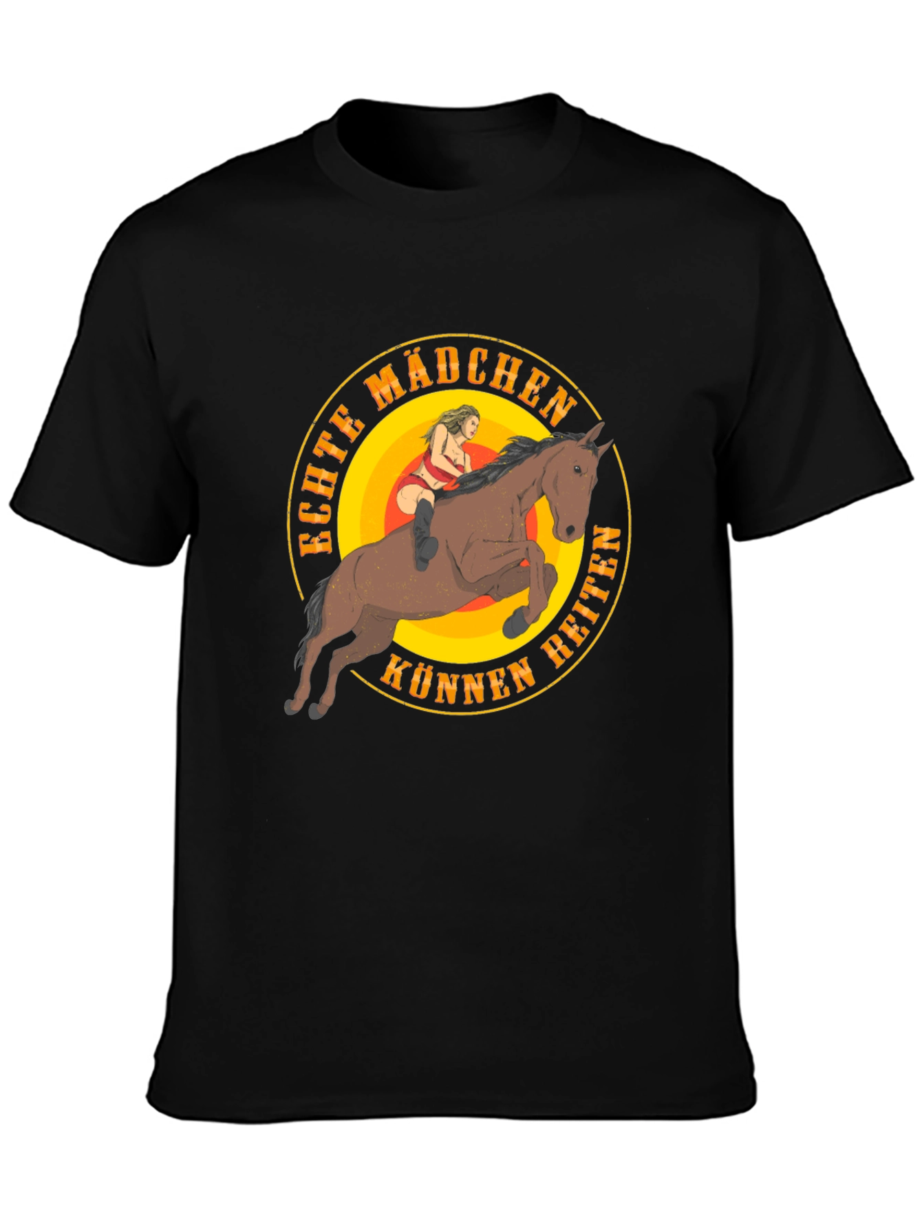 Echte Mädchen Können Reiten Graphic T-Shirt