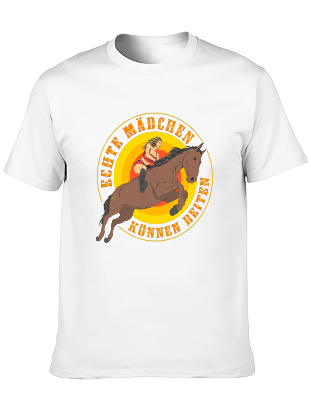 Echte Mädchen Können Reiten Graphic T-Shirt