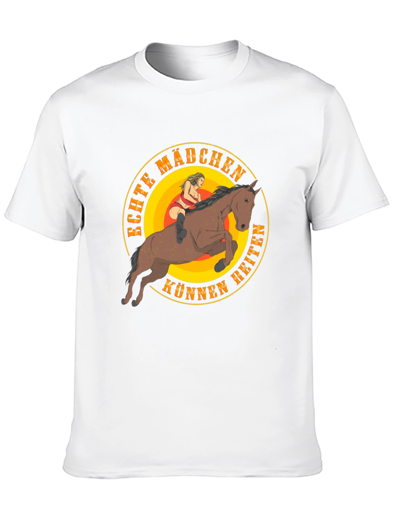 Echte Mädchen Können Reiten Graphic T-Shirt