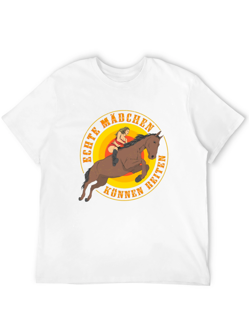 Echte Mädchen Können Reiten Graphic T-Shirt