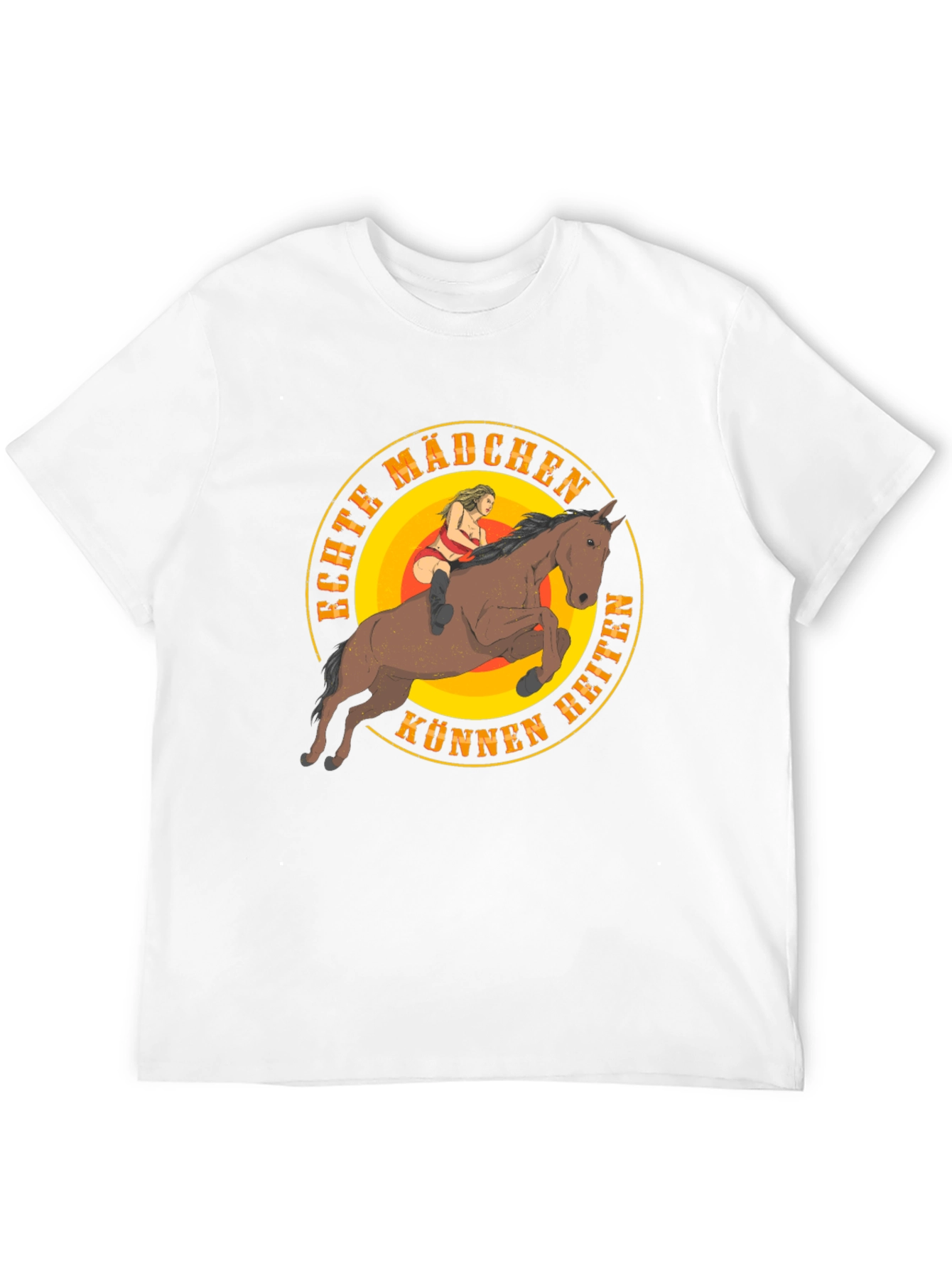 Echte Mädchen Können Reiten Graphic T-Shirt