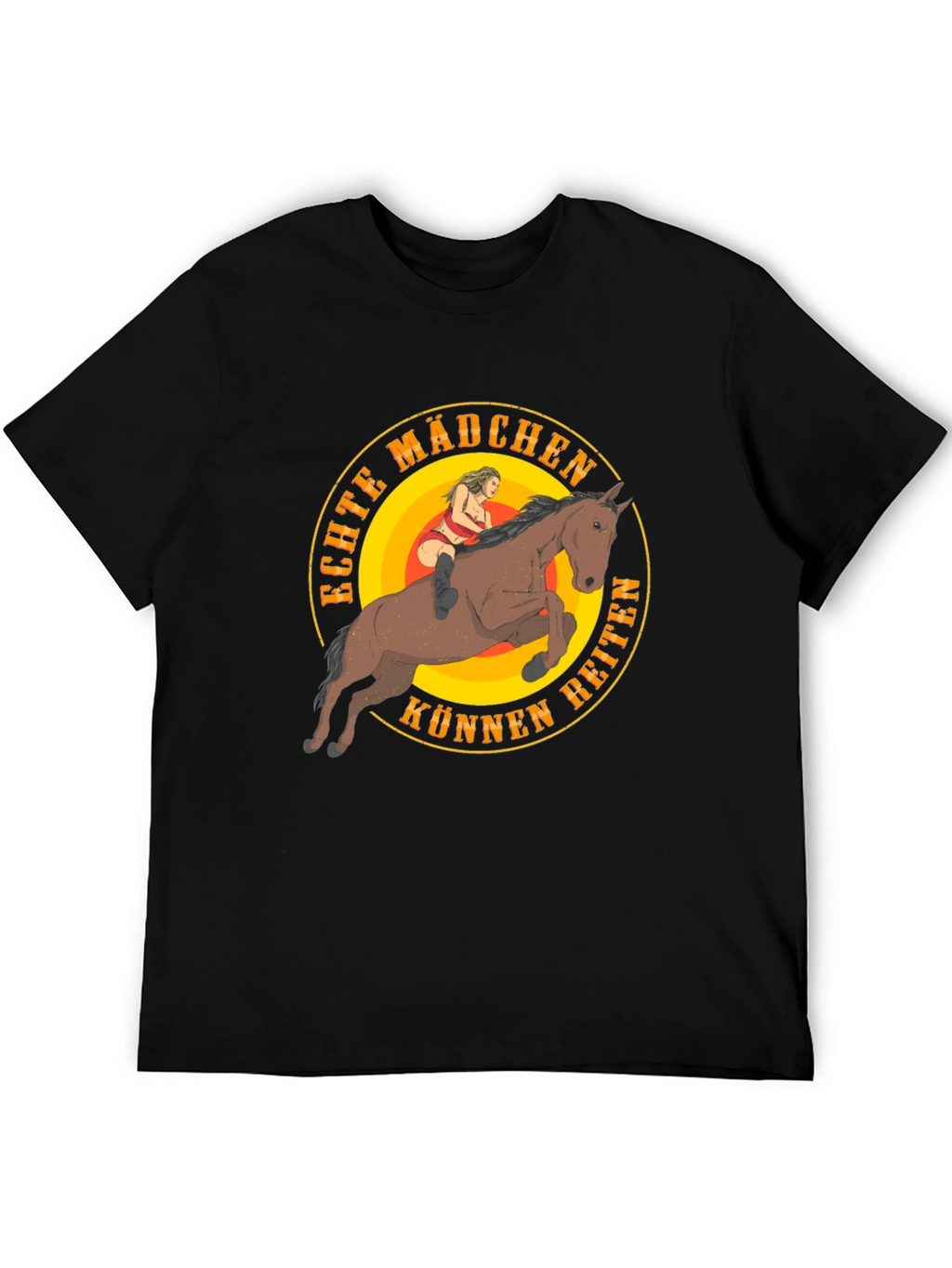Echte Mädchen Können Reiten Graphic T-Shirt