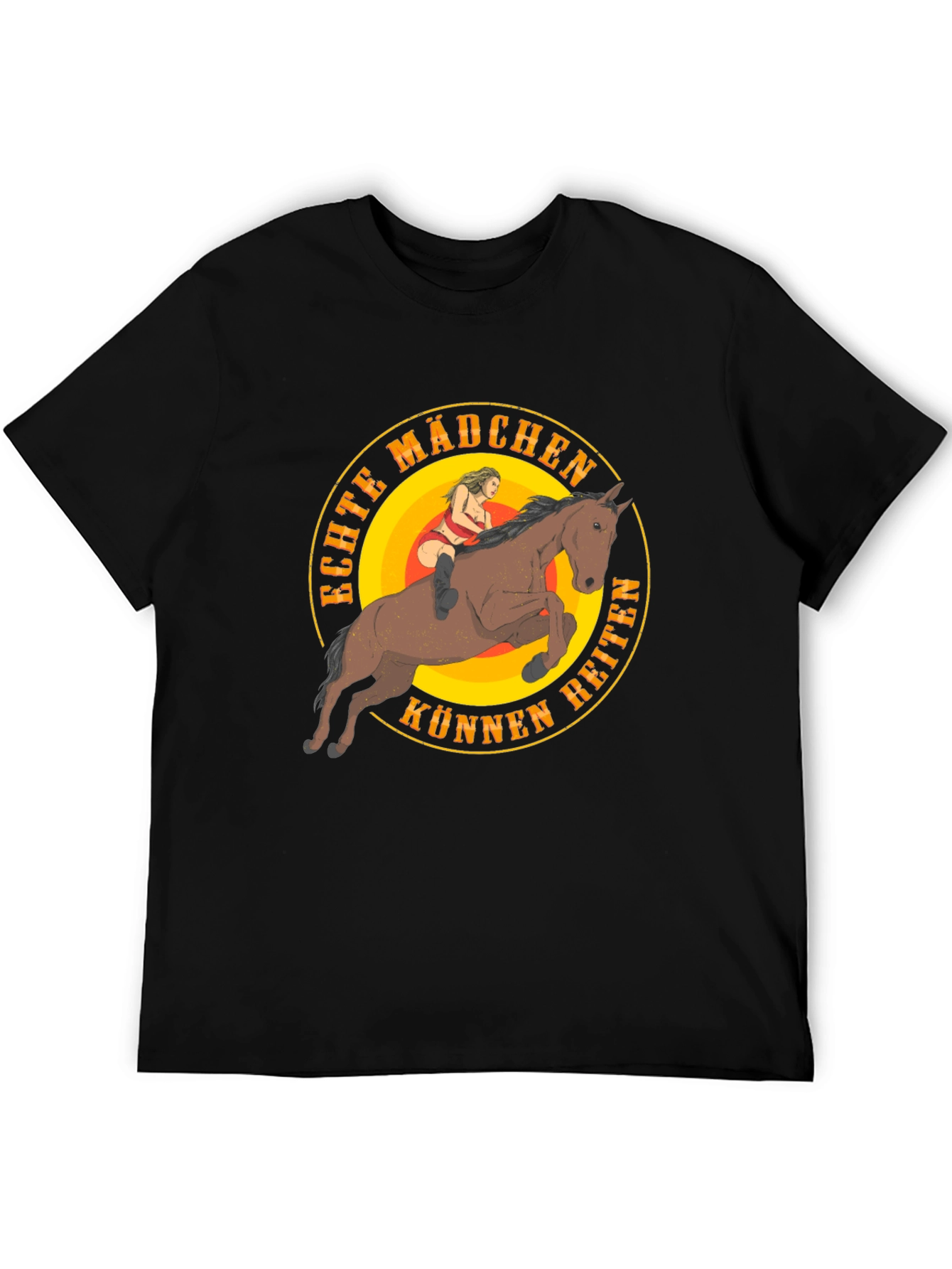 Echte Mädchen Können Reiten Graphic T-Shirt
