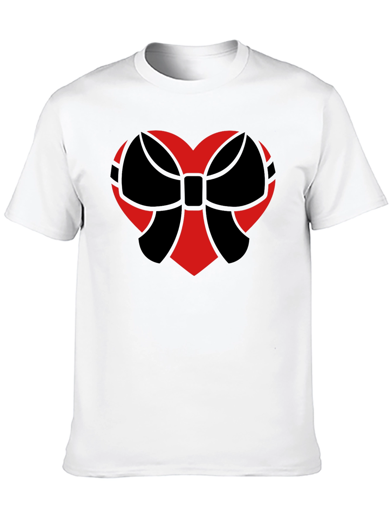 Heart & Bow Graphic Tee - Stylish Casual Wear