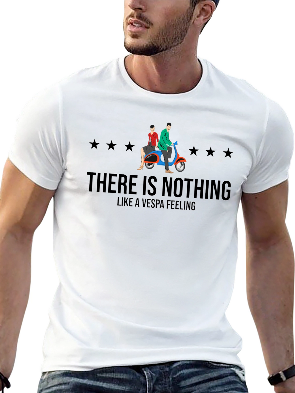Vespa Feeling Graphic T-Shirt - Retro Scooter Tee
