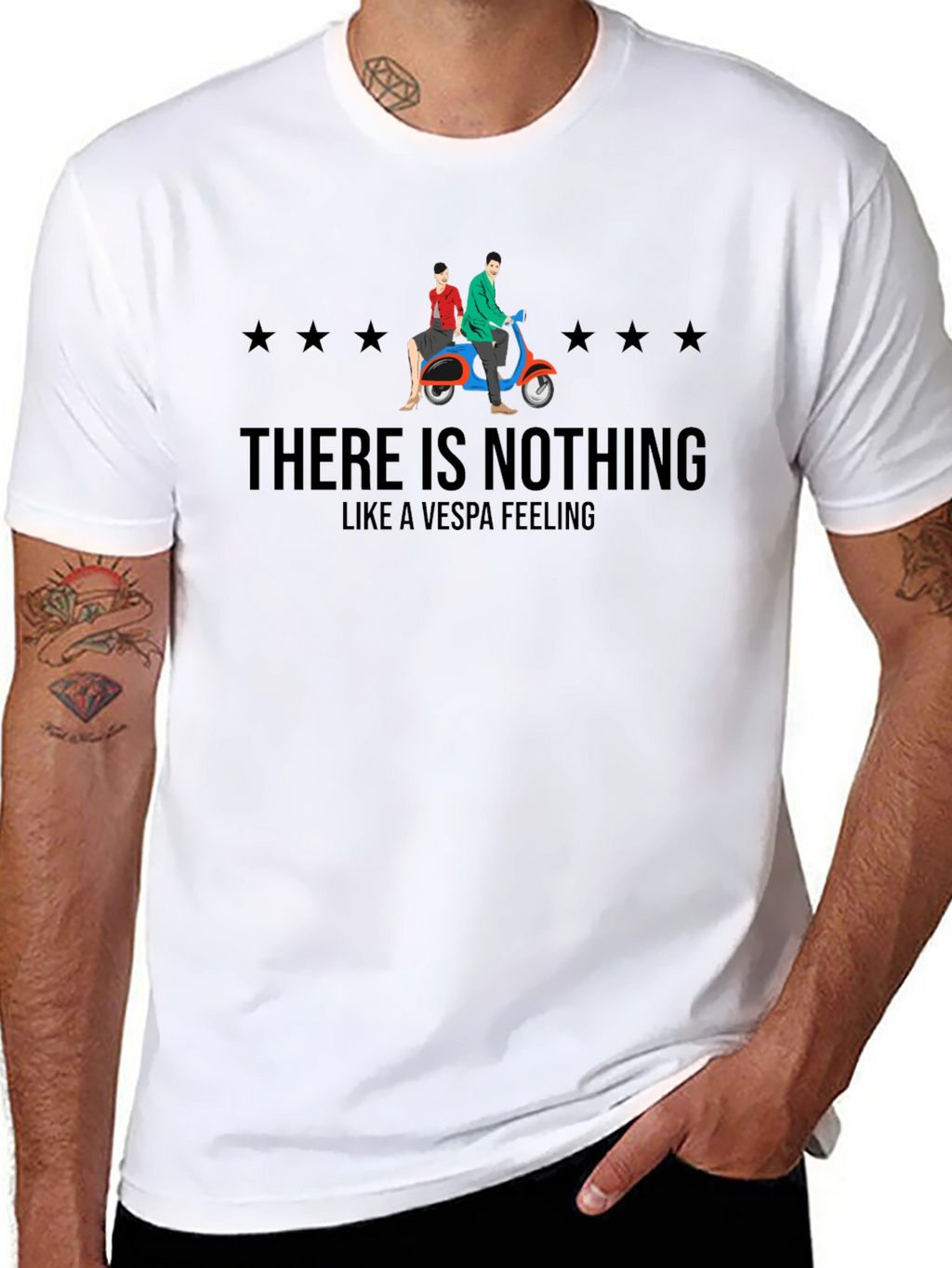 Vespa Feeling Graphic T-Shirt - Retro Scooter Tee
