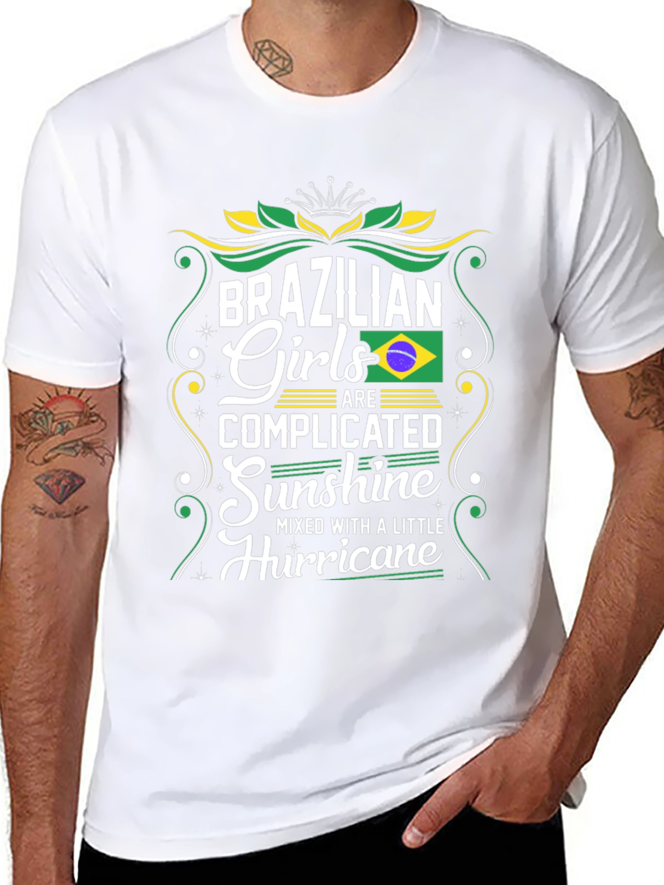 Brazilian Girls Complicated Sunshine Hurricane Graphic T-Shirt