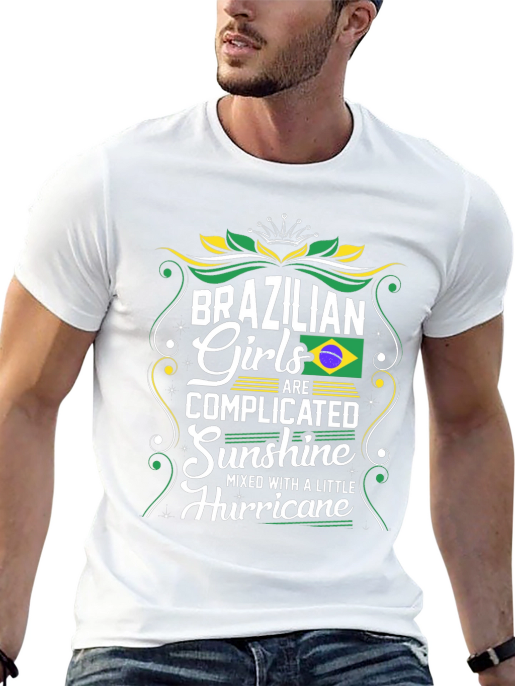Brazilian Girls Complicated Sunshine Hurricane Graphic T-Shirt