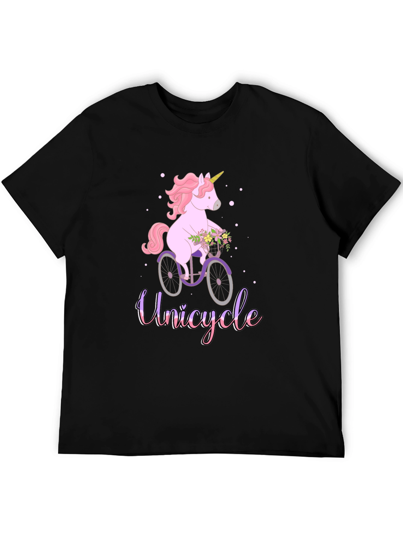Unicycle Unicorn T-Shirt - Cute Graphic Tee