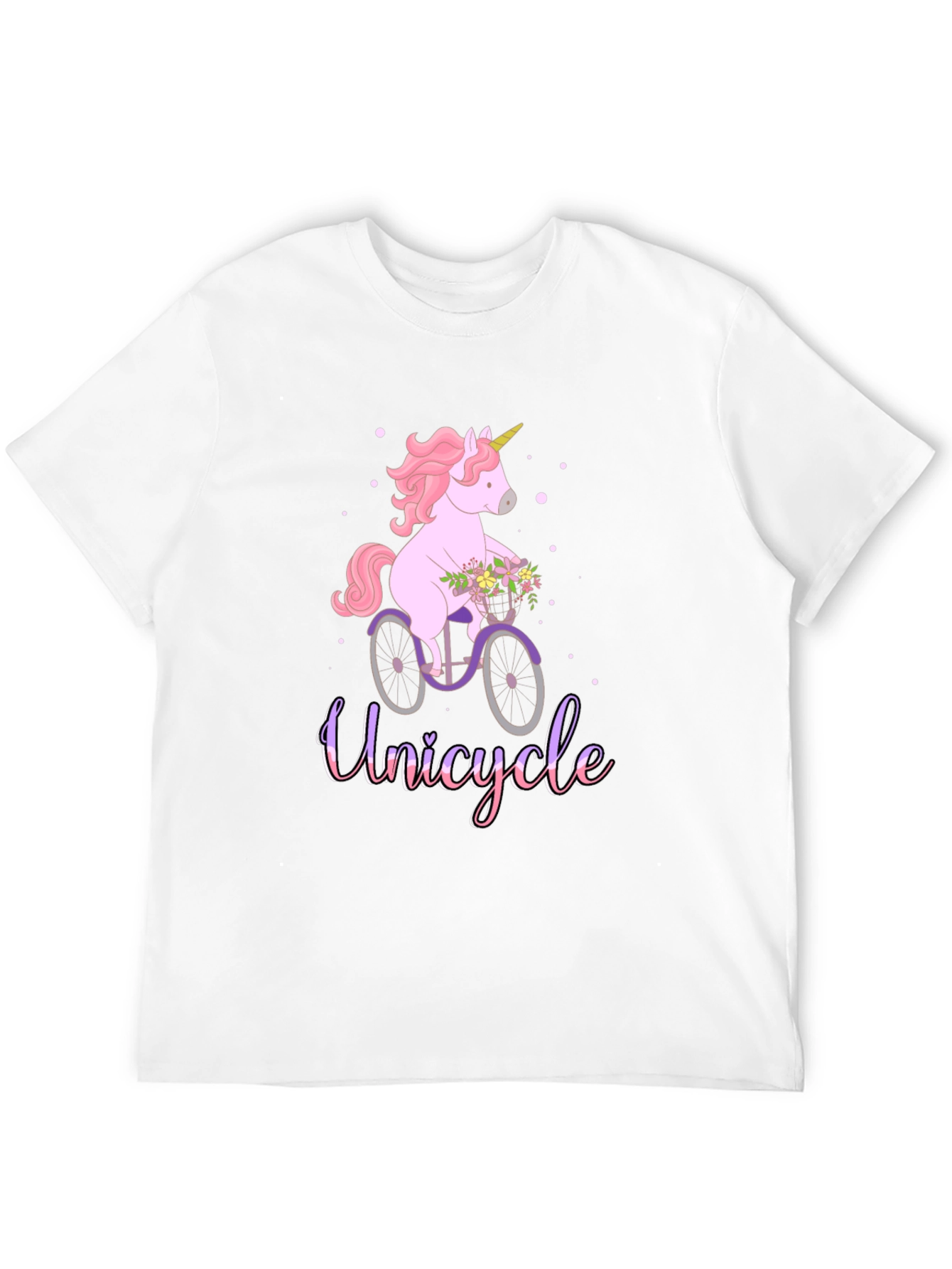 Unicycle Unicorn T-Shirt - Cute Graphic Tee
