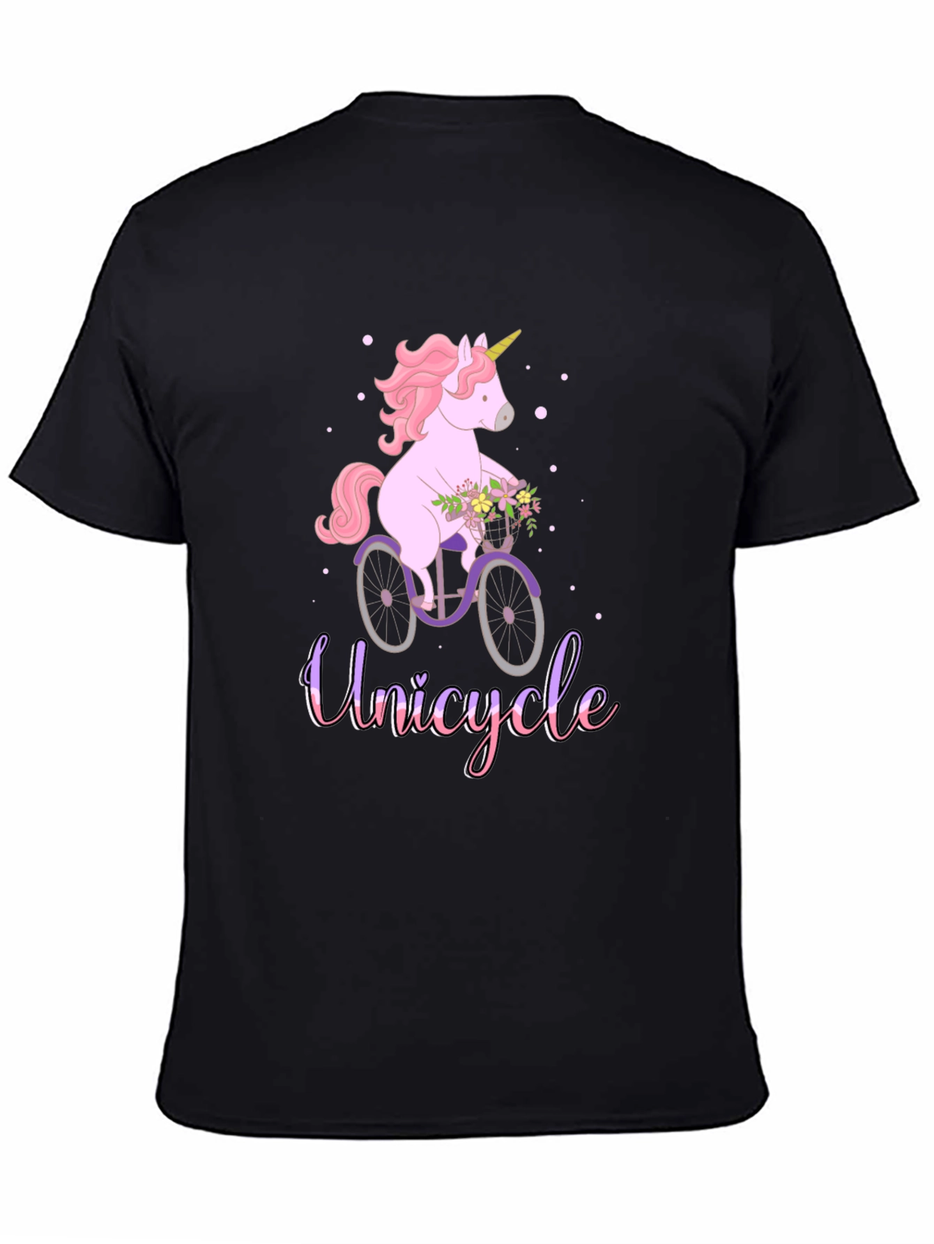 Unicycle Unicorn T-Shirt - Cute Graphic Tee