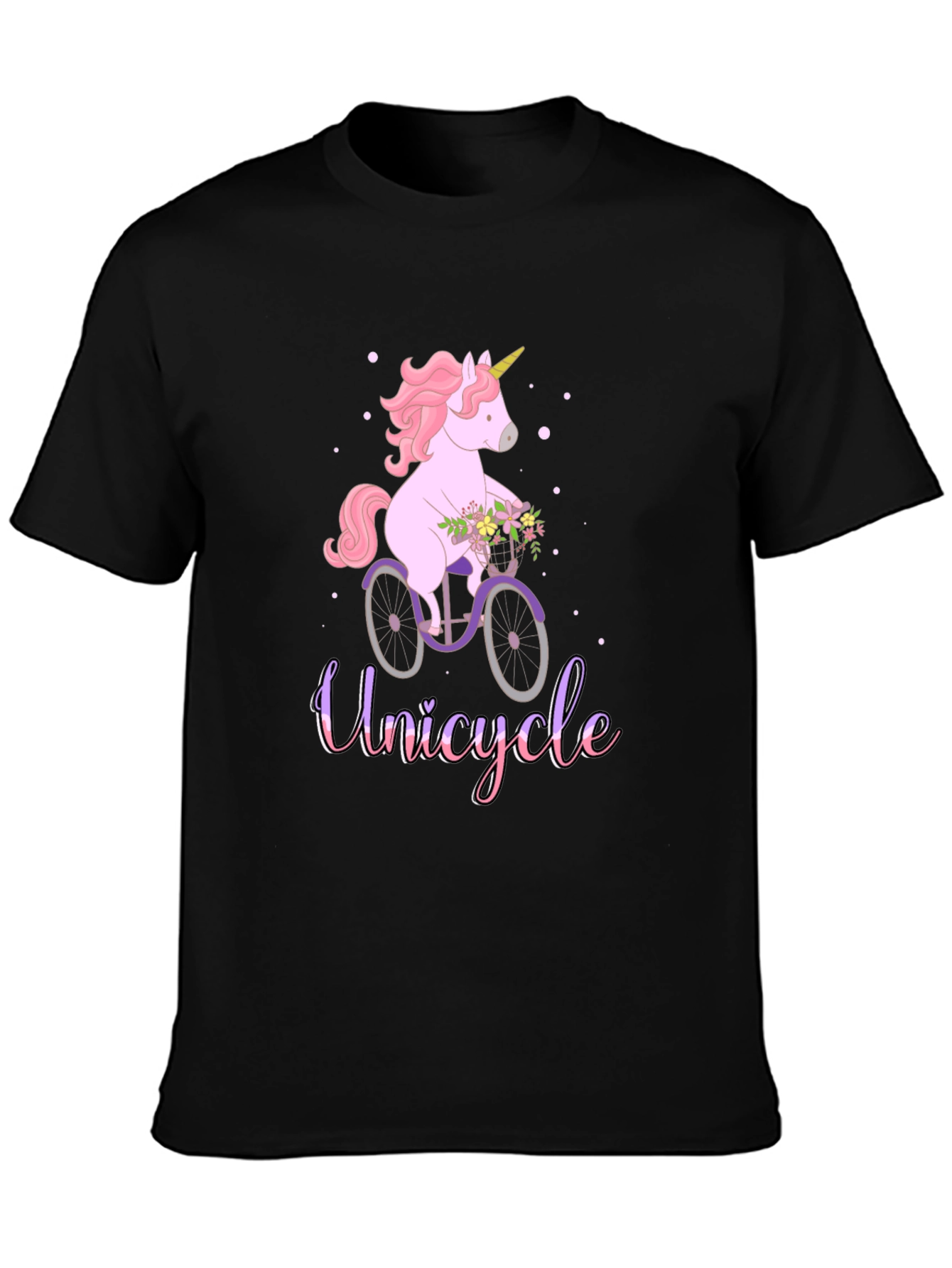 Unicycle Unicorn T-Shirt - Cute Graphic Tee