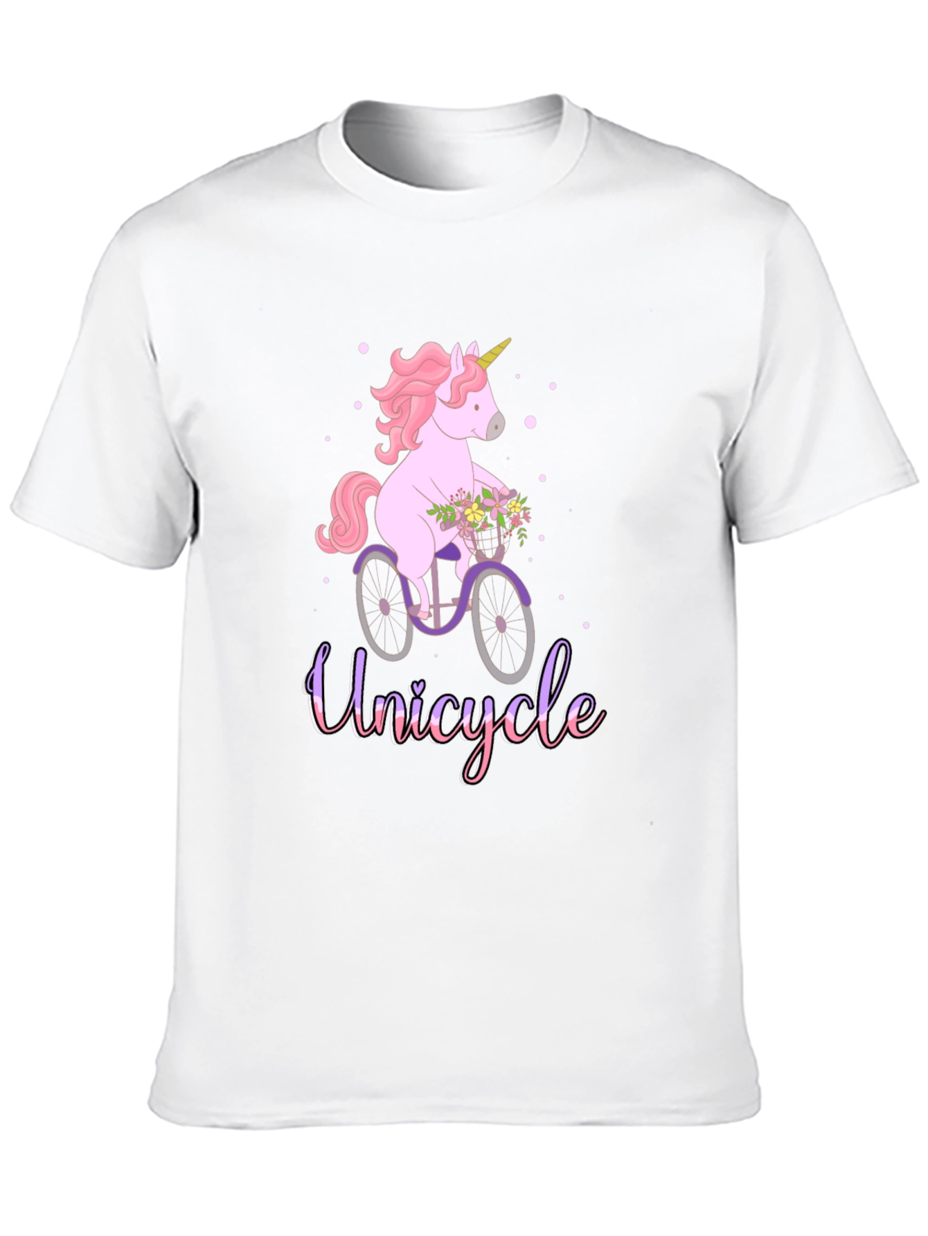 Unicycle Unicorn T-Shirt - Cute Graphic Tee