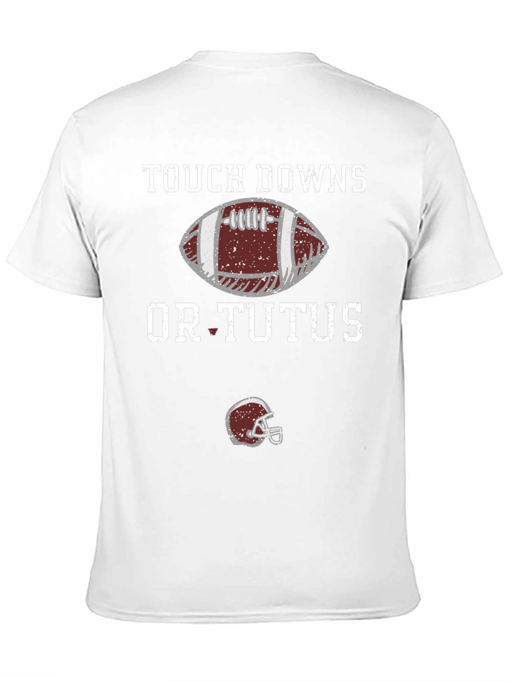 Touchdowns or Tutus Funny Football Graphic Tee