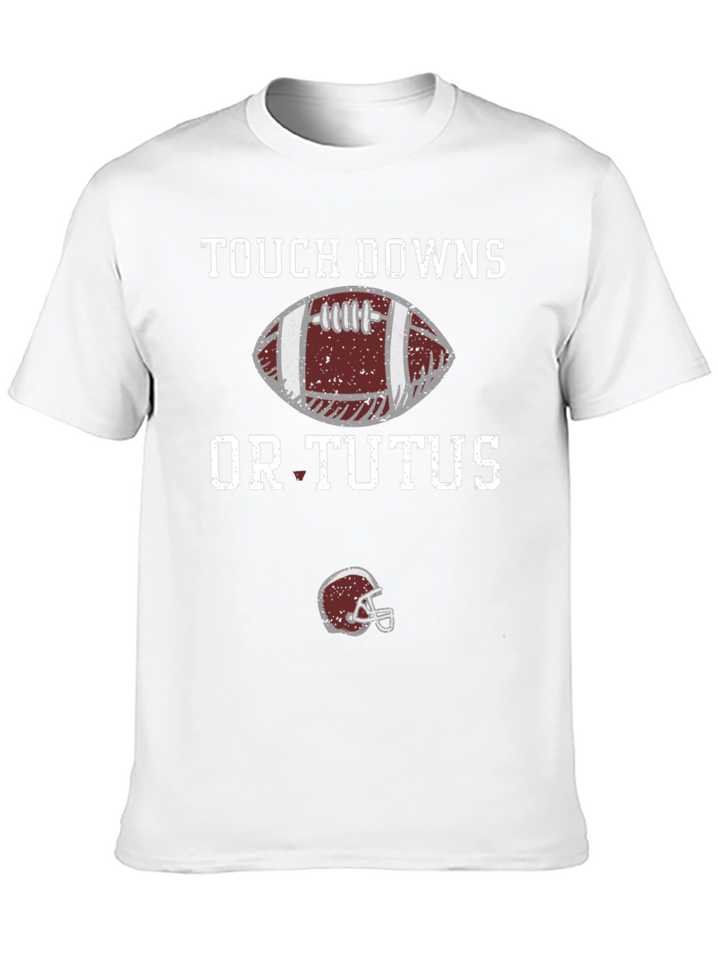 Touchdowns or Tutus Funny Football Graphic Tee