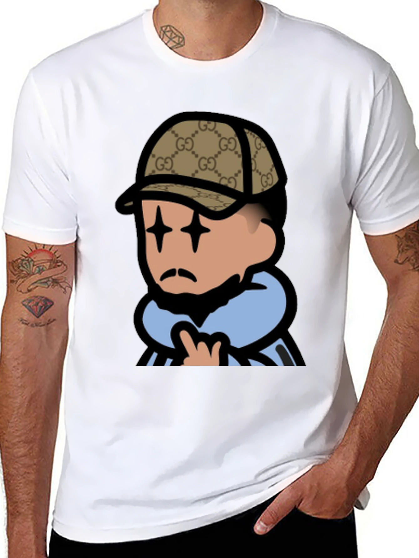 Trendy Cartoon Graphic Tee