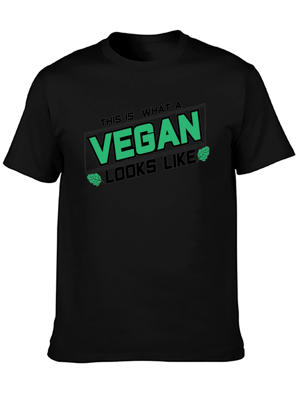 This is What A Vegan Looks Like Black T-Shirt