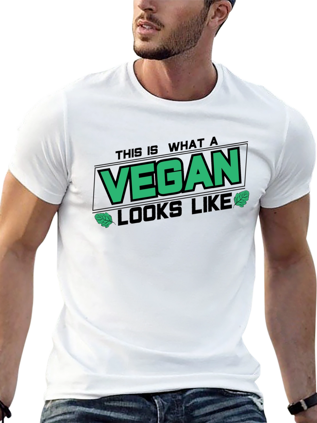 This is What A Vegan Looks Like Black T-Shirt