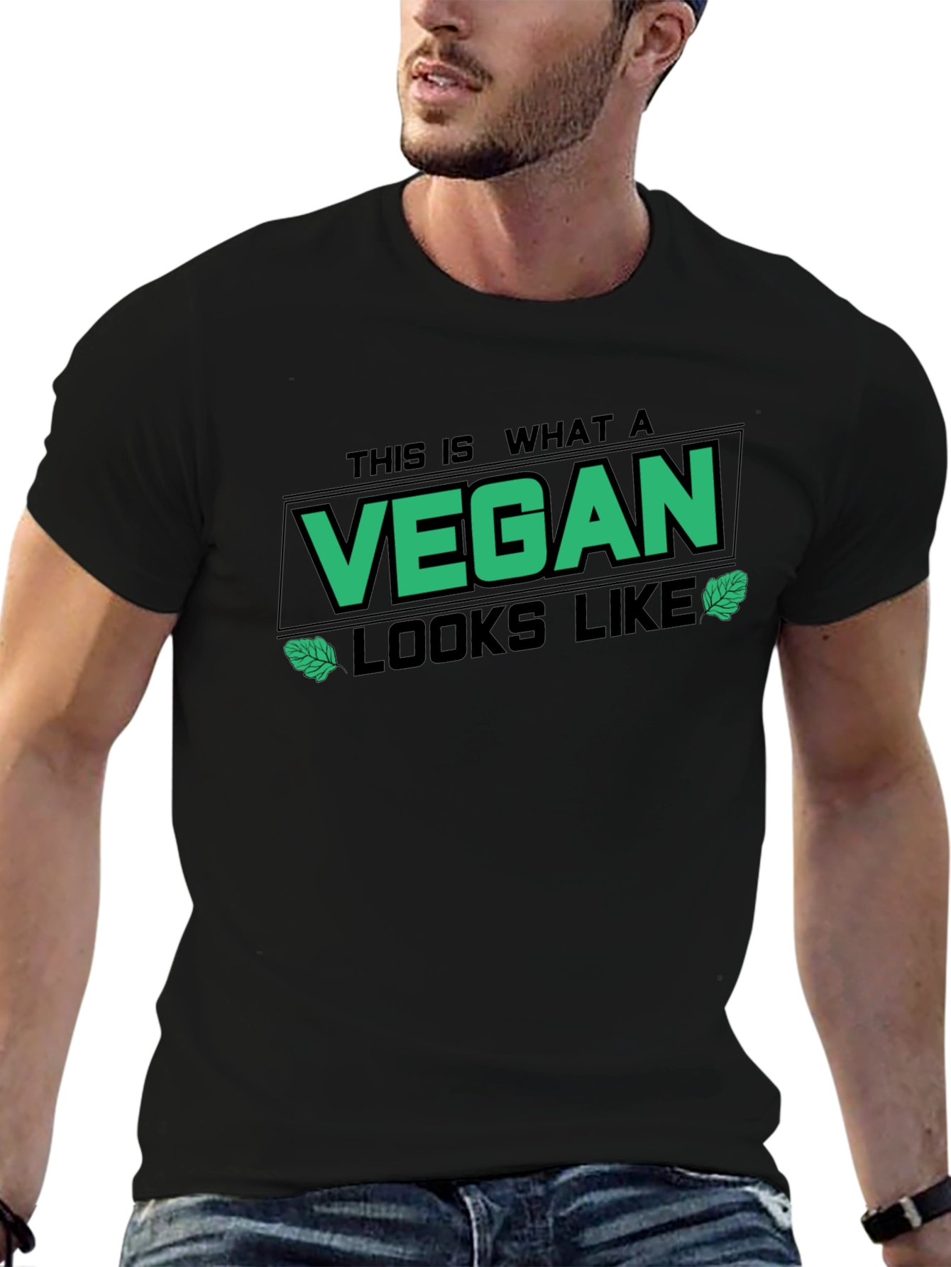 This is What A Vegan Looks Like Black T-Shirt