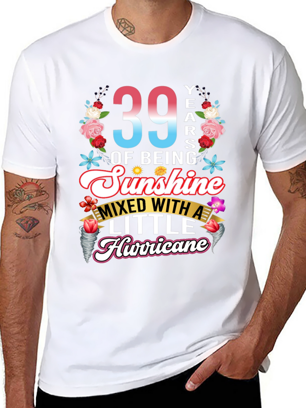 39 Years of Sunshine Hurricane T-Shirt