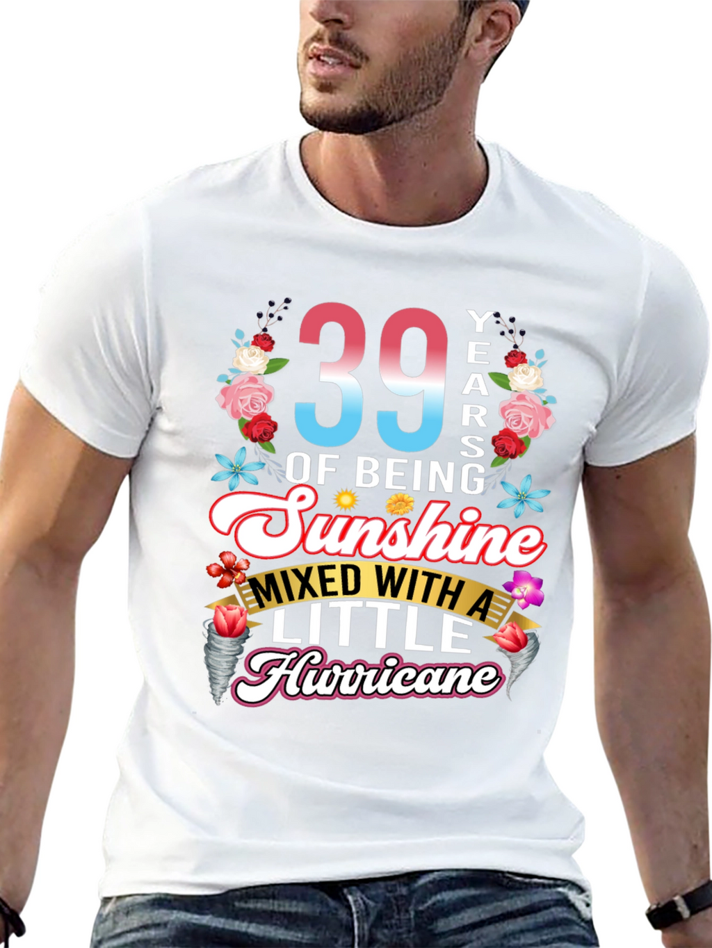 39 Years of Sunshine Hurricane T-Shirt