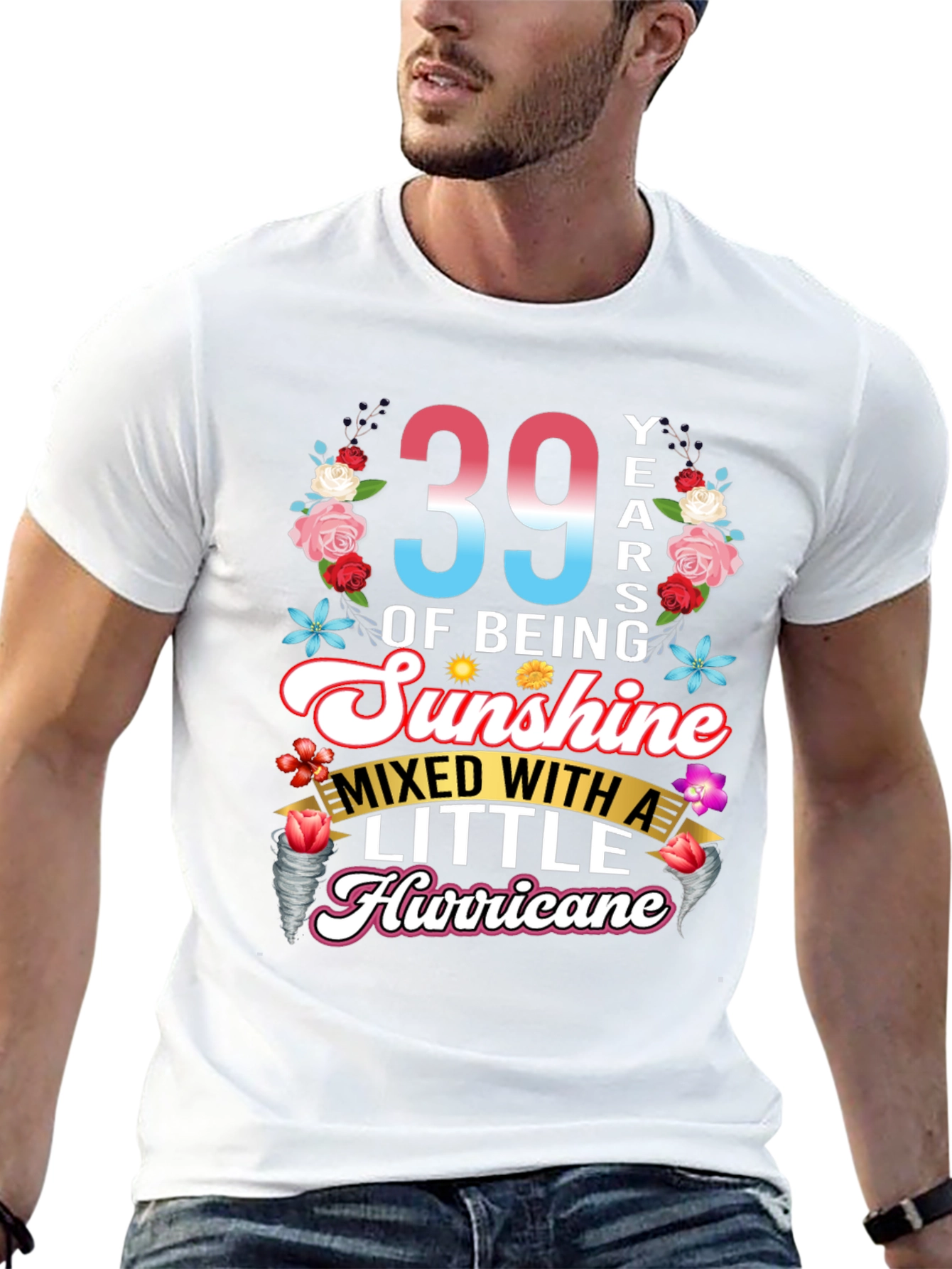 39 Years of Sunshine Hurricane T-Shirt