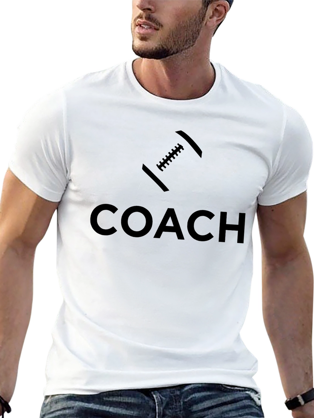 Football Coach T-Shirt - Stylish Sports Apparel