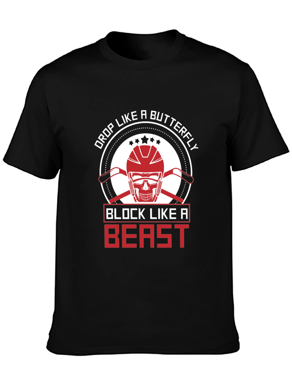 Hockey Beast Mode Black T-Shirt